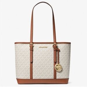 Michael Kors Small Logo Top-Zip Tote Bag BRAND NEW